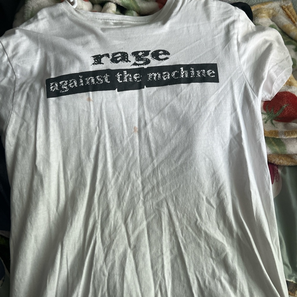 Hot Topic White Rage Against the Machine Tee